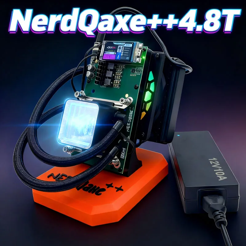 2025 NerdQaxe++ Hydro Bitcoin Miner 4.8Th/s 75W Product In Stock