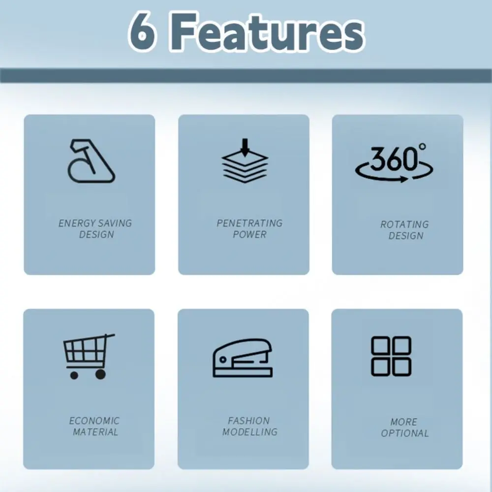 금속 스테이플러 360도 회전 사용 24/6 26/6 스테이플 긴 스테이플러 손쉬운 제본 기계 제본 용품