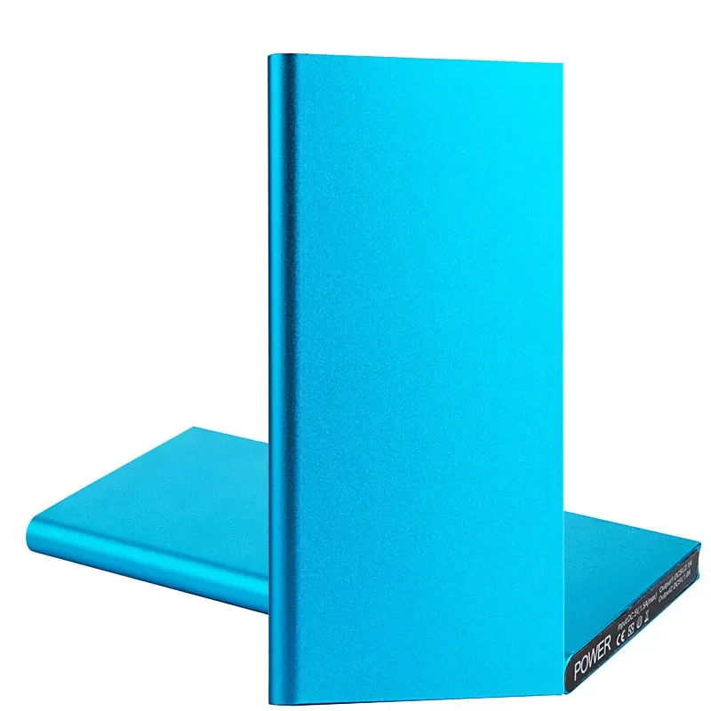 20000mAh Portable Power Bank Ultra Thin Double USB Fast Charger Flashlight Powerbank For iPhone 14 13 12 11 X Pro Xiaomi Power 6