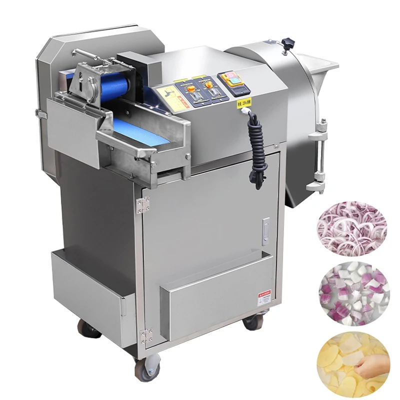 

Commercial Vegetable Cutting Machine Electric Slicer Ginger Cutter Potato Shredder Dicing Machine 1800W