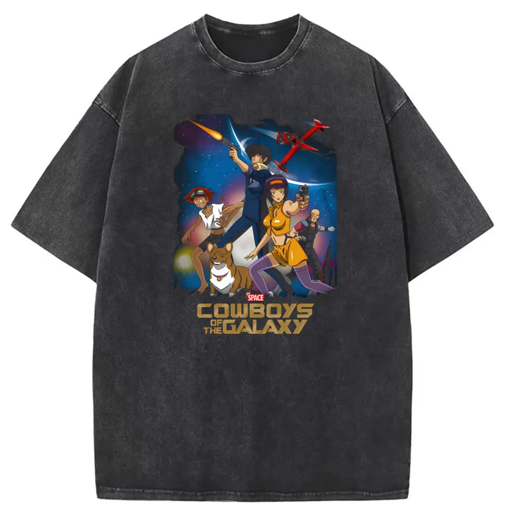 

Cowboy Bebop Washed Tshirt For Men 2023 New Coming Summer/Autumn Long Sleeve Sweatshirts High Street Print Anime T Shirt Boy