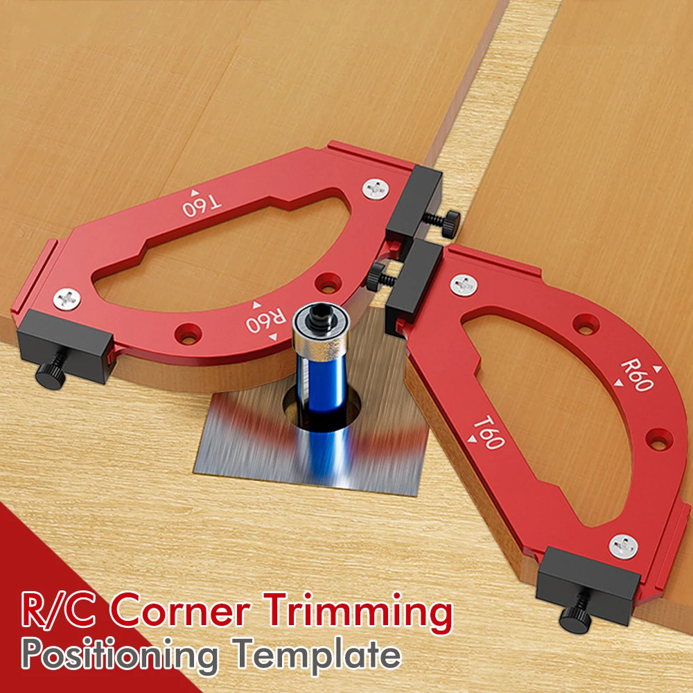 Radius Jig for Precision Woodworking, Reusable Corner Positioning Tool