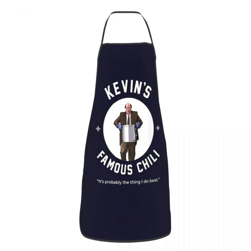 

Kevin's Famous Chili - The Office Apron Chef Cooking Baking Tablier Waterproof Bib Kitchen Cleaning for Women Men Painting