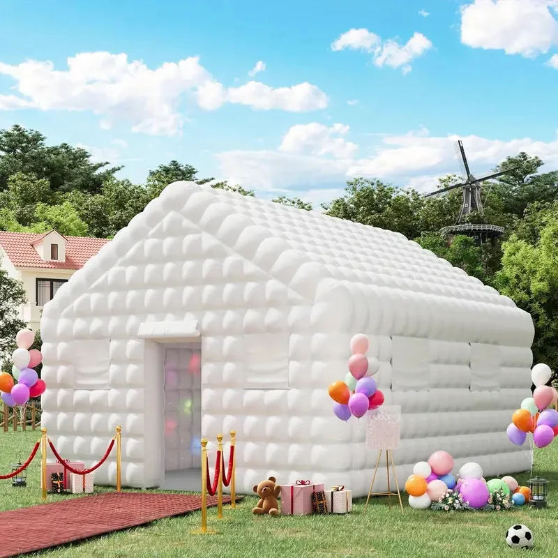 20/26FT LED Inflatable Night Club Extra Large Inflatable Party Tent with Blower, Inflatable Club Tent Nightclub Tent For Party 5