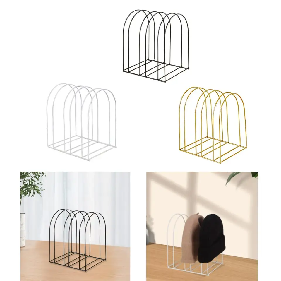 FENGCHUNS Hat Stand For Baseball Caps, Heavy Duty No Install Hat Organizer For 10 Baseball Caps, Tabletop Hat Storage Display & Organizer For Room Desk Closet Dresser Shelf