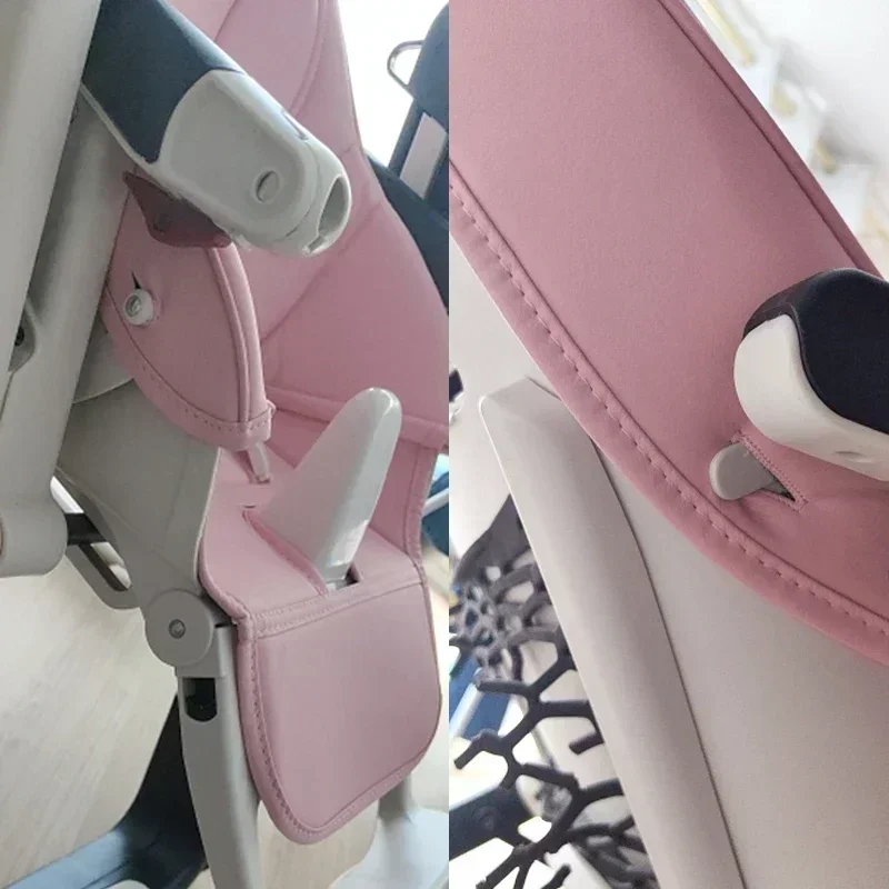 New Baby Chair Cushion PU Oxford Seat Leather Cover Kids Growth Chair Seat Cushion Dinner Case Children Dining Accessories