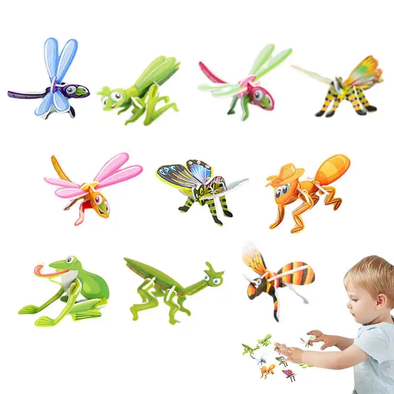 

3D Animal Puzzle Paper Puzzles for Kids 3D Puzzles Toy for Brain Teaser Learning and Stem Activities Educational Toy for Kids