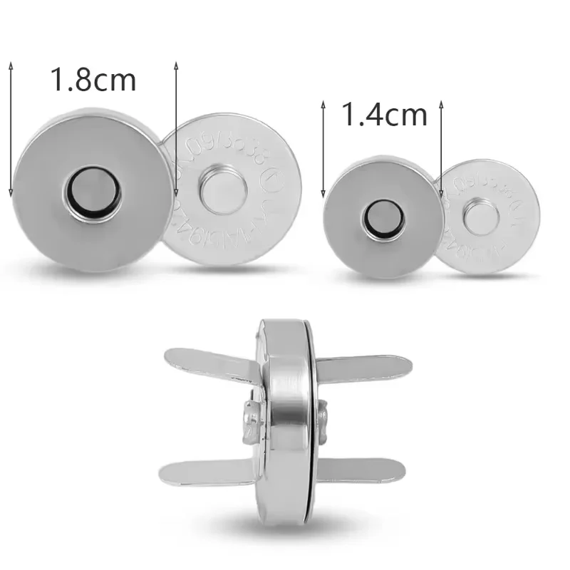 12-40pcs Invisible Magnetic Fastener No-stitch Bag Buttons Wallet Coat Handbags Magnetic Buckle Metal Luggage Parts Accessories