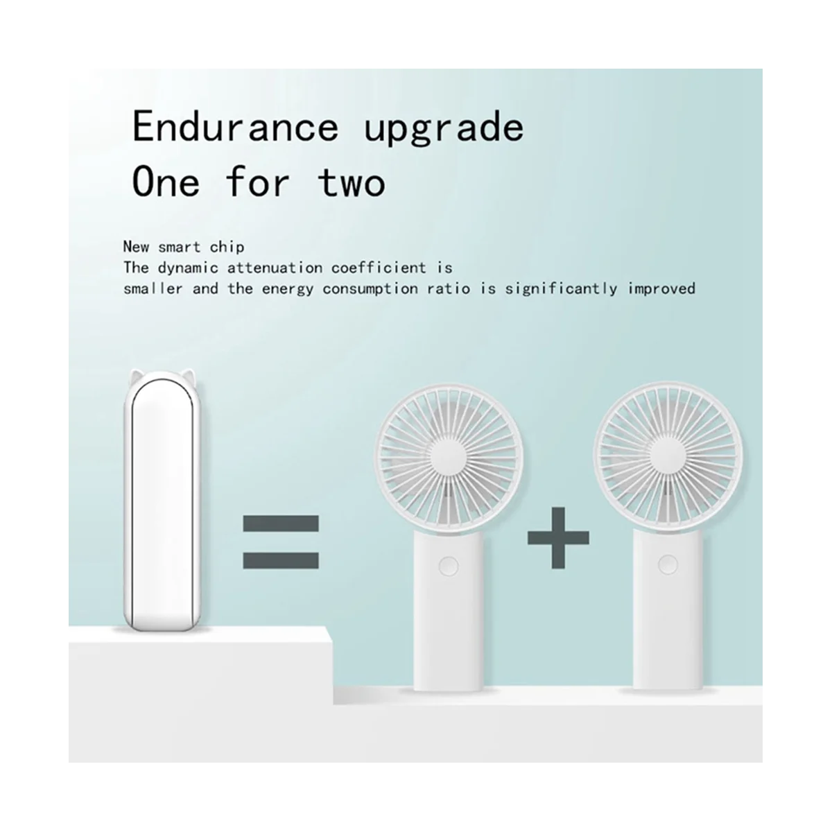 

Portable Fan Mini Hold By Hand Fan USB 1200MAh Recharge Hand Small Pocket Fan with Power Bank, Yellow