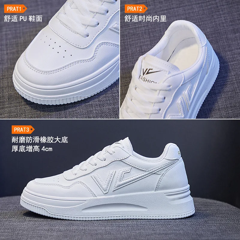 YeddaMavis Women Casual Shoes Spring New White Famale Sneakers Breathable Flowers Embroidered Lace-Up Women Sneakers Women Shoes