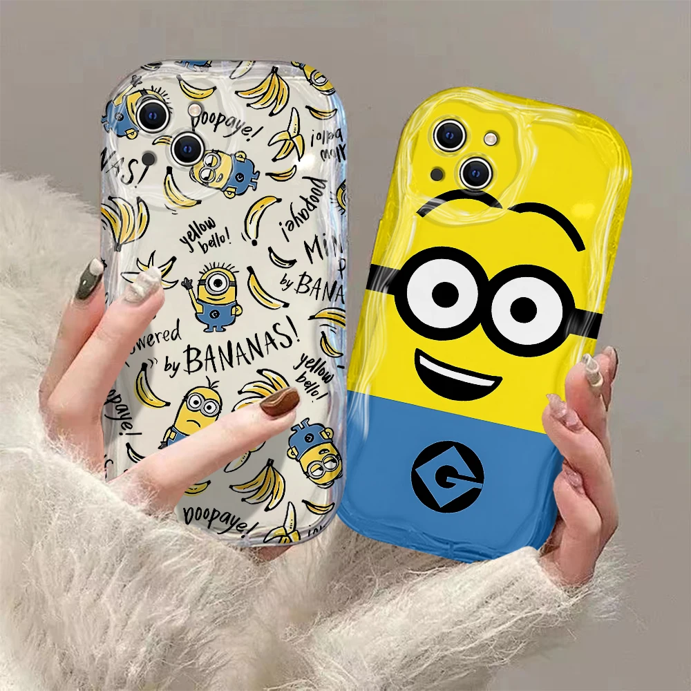 アニメ怪盗グルーの月泥棒 M-ミニオンズ 3D 波ケース iphone 16