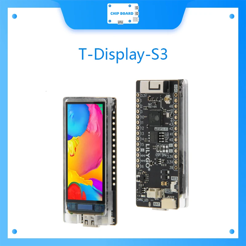 

T-Display-S3 AMOLED, 1,91 дюйма, RM67162, AMOLED дисплей, макетная плата, OLED, Wi-Fi, Bluetooth, беспроводной модуль