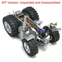LESU 1/16 4X4 Metal Chassis Part Unpainted Kits for Toys AOUE-1050 RC Tractors Remote Control Car DIY Model with ESC Motor Servo 2
