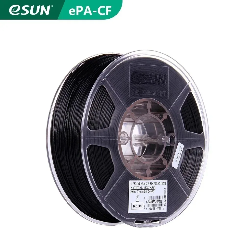 3D Printing Filament eSUN Carbon Fiber Filled Nylon PA-CF 1.75mm 1KG 2.2LBS