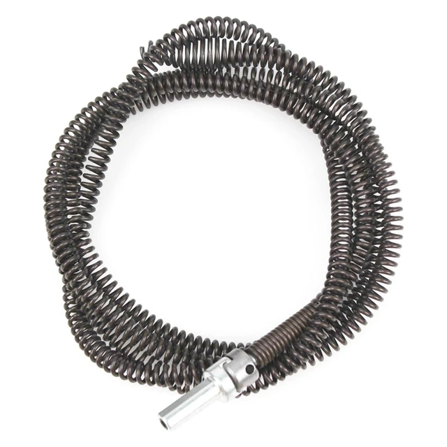 15 ft. Drum Auger Steel Plumbing Drain Snake with Drain Cleaning Cable