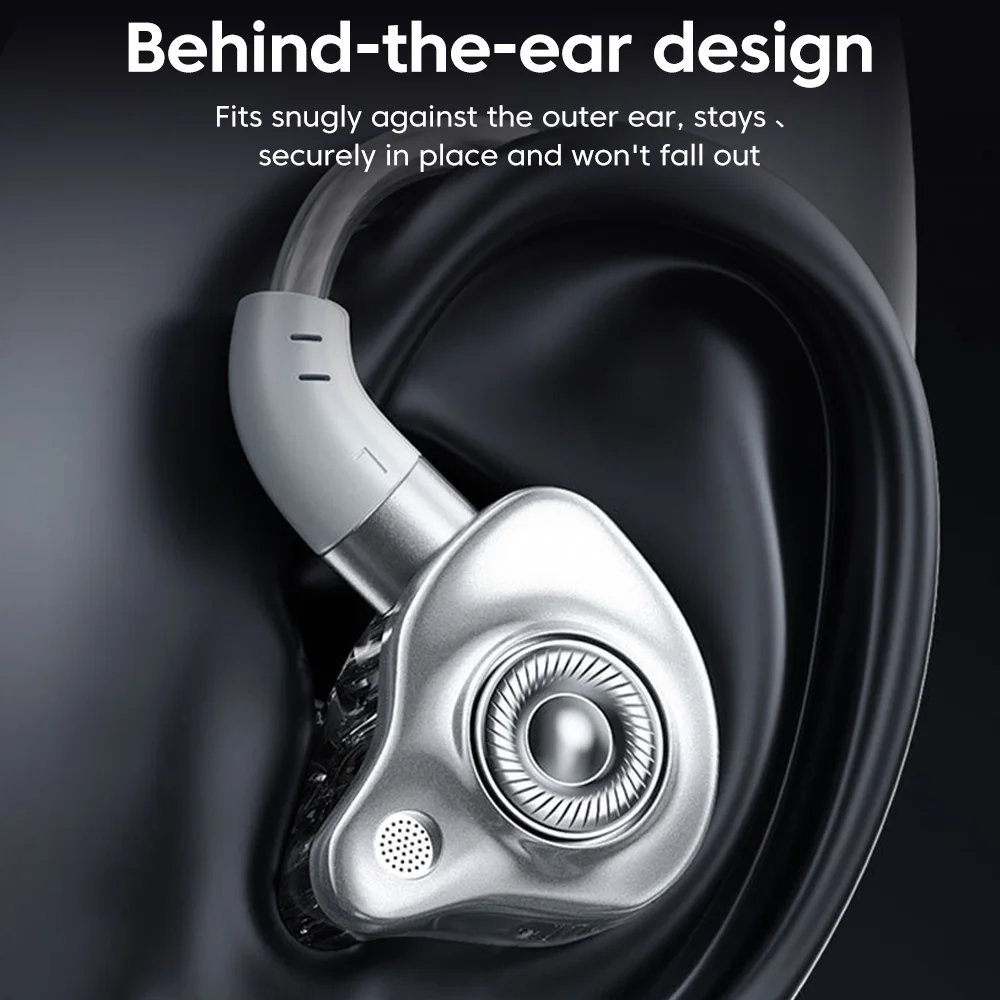 High-Fidelity Wired Earbuds with Mic & Volume Control - Premium Stereo Sound and Deep Bass