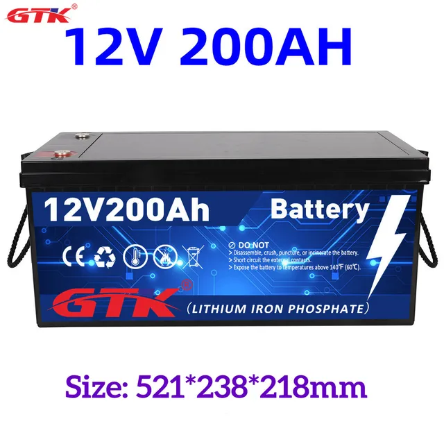 GTK 新しい 12V 100AH 200AH 300AH リン酸鉄リチウム LiFePO4 