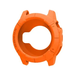 Soft Silicone Protective Shell for Smartwatch Strap Frame Cover (Orange)