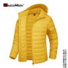 MAGCOMSEN Women‘s Lightweight Hooded Puffer Jacket Full Zip Windbreaker Waterproof Quilted Down Coat Winter Warm Outerwear 1