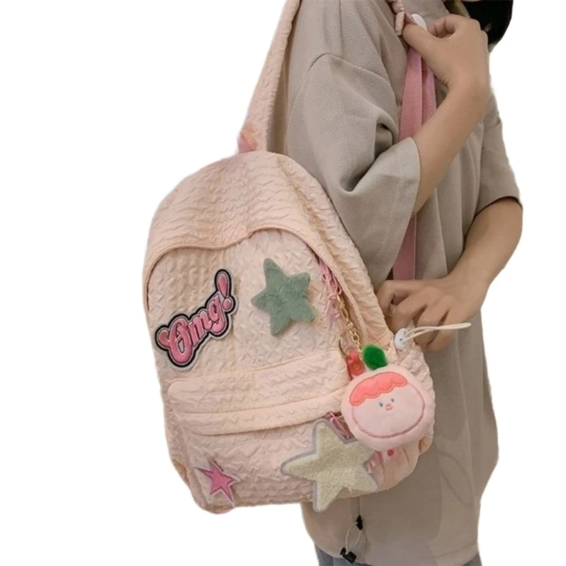 School Backpack for Women Laptop Backpack Nylon School Book Bag Teenager Girls Large Capacity Rucksack Travel Dayapck