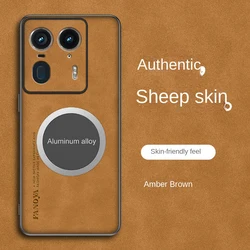 Premium Soft PU Leather Magnetic Protective Case for Motorola Edge 50 Ultra (Yellow)
