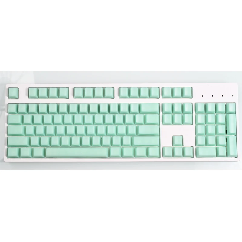 Pom Jelly Keycap para Teclado Mecânico Conjunto de 104 Chaves Suporte Retroiluminado Arco-íris do Perfil do Oem - Imagem 5
