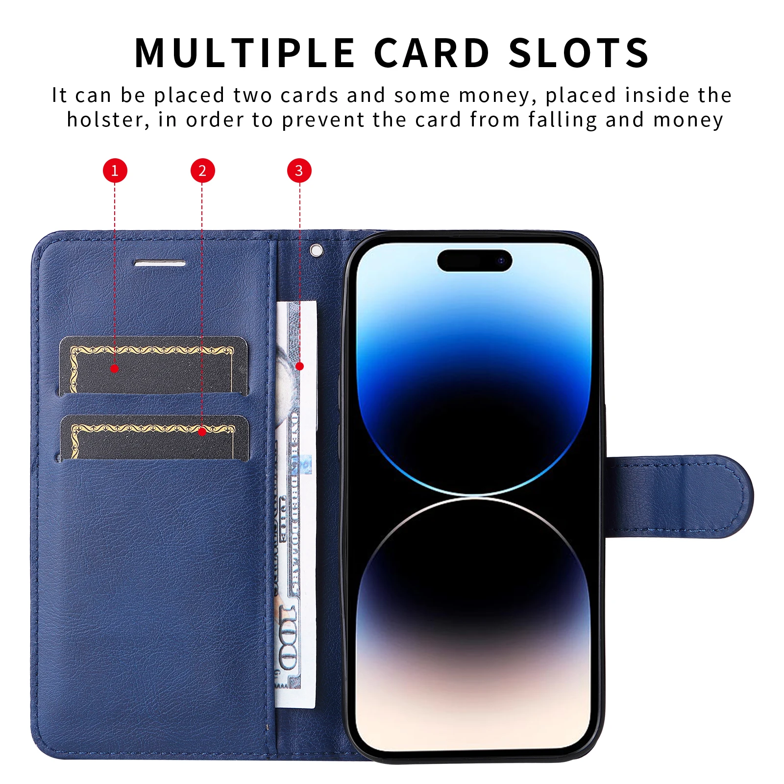 Premium Wallet Flip Leather Phone Case - Stylish and Durable Protection
