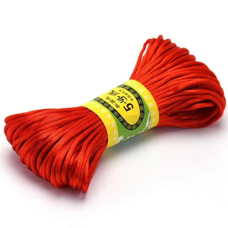 Premium Nylon Satin Cord for Jewelry and Crafting - 2.5mm, 20m