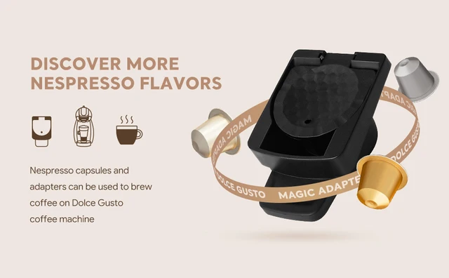 Adattatore Capsule Per Dolce Gusto - Acciaio Inox, Compatibile Con Genio S/Piccolo XS, Usa Capsule Nespresso - Foto 8