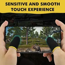 

Fiber Finger Cover Breathable Game Controller For PUBG Mobile Games Screen Touching Sweat-proof Non-Scratch Thumb Gloves 2pcs