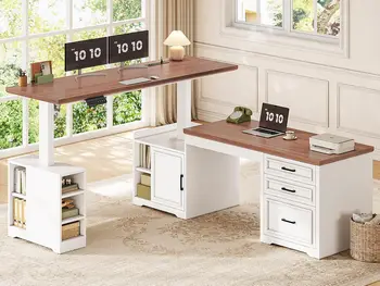 L-Shaped Adjustable Standing Desk 1