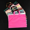 50PCS  Wholesale Color Beauty Plastic Shopping Bags with Handle Personal General Clothes Gift Packaging Bag Convenient Pouch 4