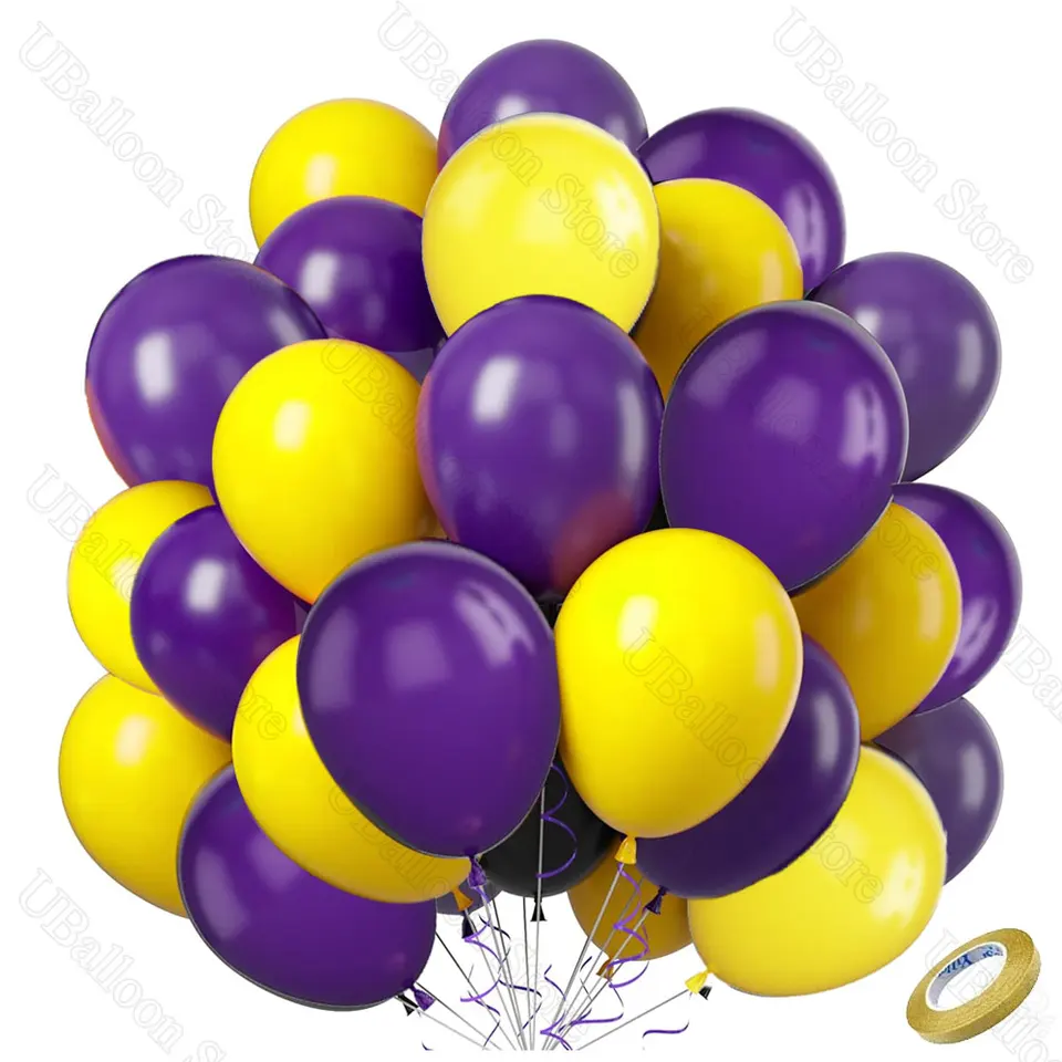 Lot De 50 Ballons De Fête En Latex Avec Confettis Pour Halloween, Fête, Bar, Anniversaire De Mariage, Remise De Diplôme - 30,5 Cm - Noir/orange/blanc