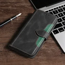Vintage Leather Flip Wallet Cover with Dual Card Slots and Anti - Scratch Protection for Vivo V30 (Black)
