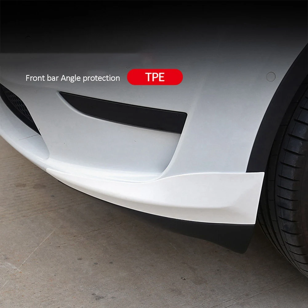 

Передний бампер для Tesla Model Y 2017-2022, разветвители, спойлер для губ, раньше столкновений, цвет белый
