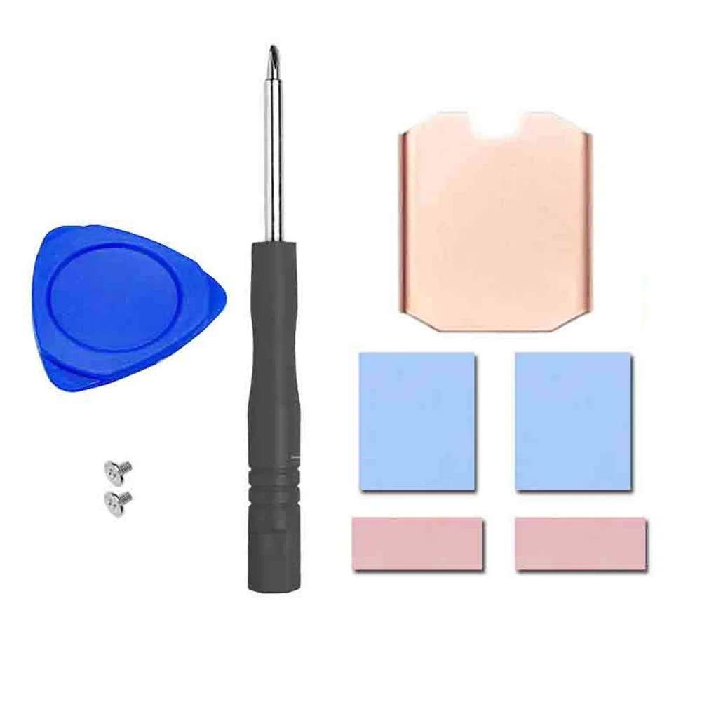 열 실리콘 패드가 있는 구리 방열판, SSD 쿨러 라디에이터, 산화 방지 게임 콘솔 액세서리, 스팀 데크 M.2 2230 SSD