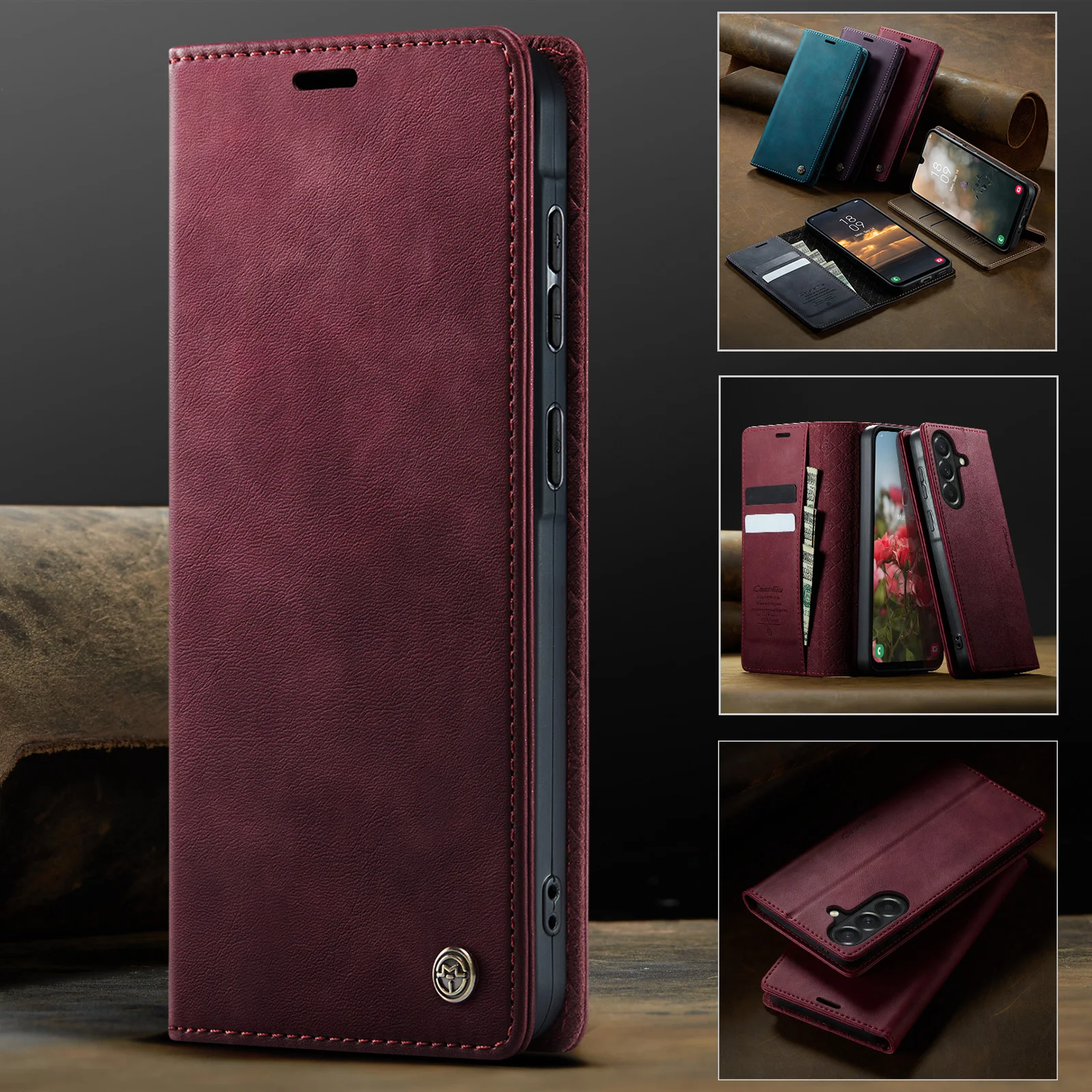 Luxurious Flip Leather Wallet Phone Case