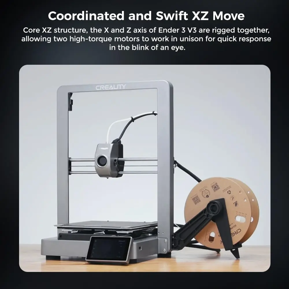 CREALITY Ender-3 V3 CoreXZ 3D ,  ݼ   , ڵ , 60W, 300  ֿ , 600 mm/s ӵ, ǰ