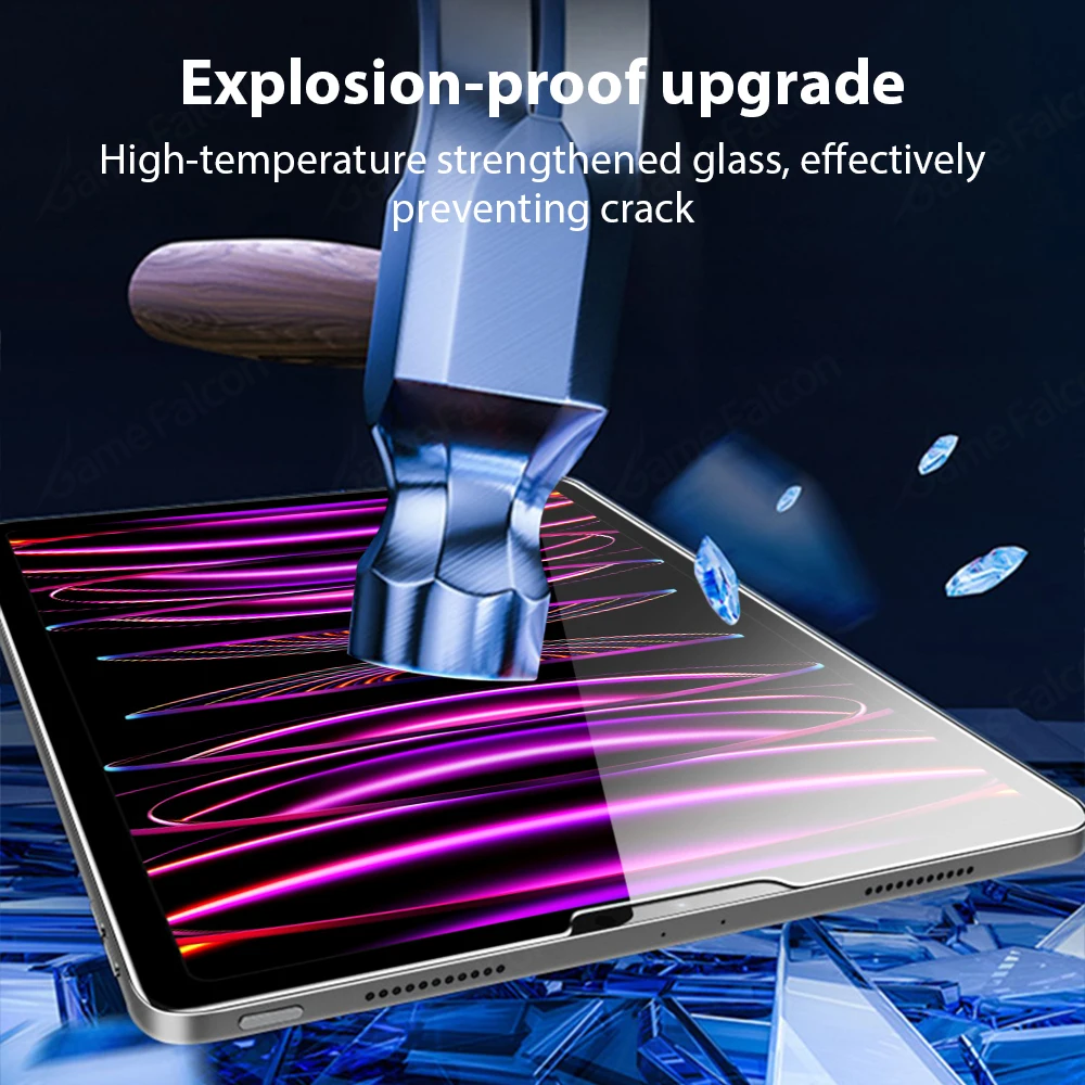 Tempered Glass Screen Protector For Apple IPad Pro 12.9 11 9.7 10.2 10.9 Air 4 5 Mini 6 5th 6th 7th 8th 9th 10th Generation Film 2