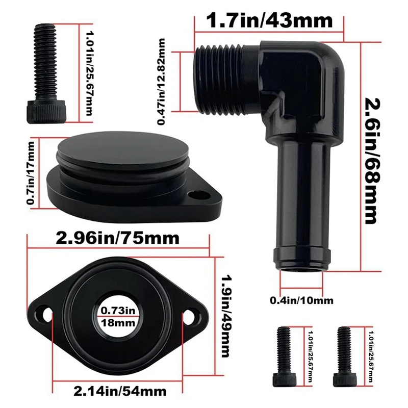 Car Modification Crankcase Engine Ventilation Kit For Ford 2011-6.7L