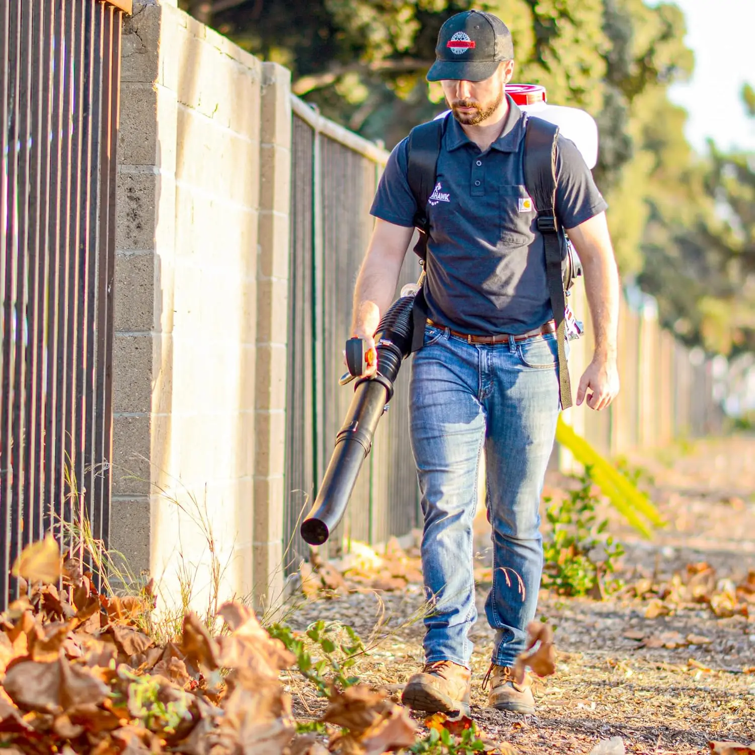 Gas-Powered Backpack Fogger Sprayer Leaf Blower 3