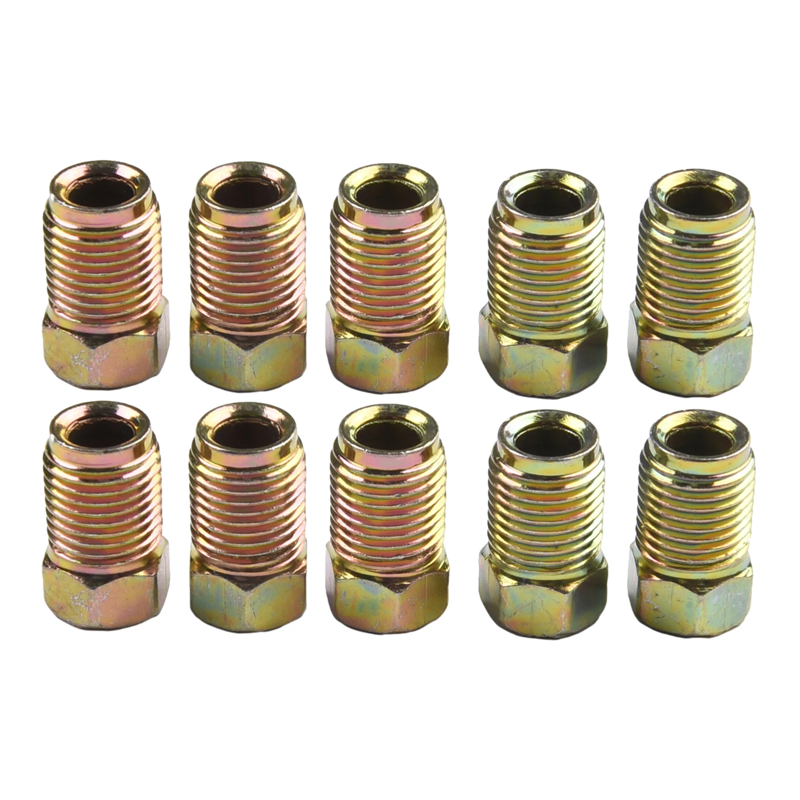 

Комплекты автомобильных гаек 17x10 мм, Тормозная Линия, универсальные 10 шт./комплект для автомобилей M10x1.0, мотоциклы, внедорожники, нитки для 1/4 "тормозной трубки