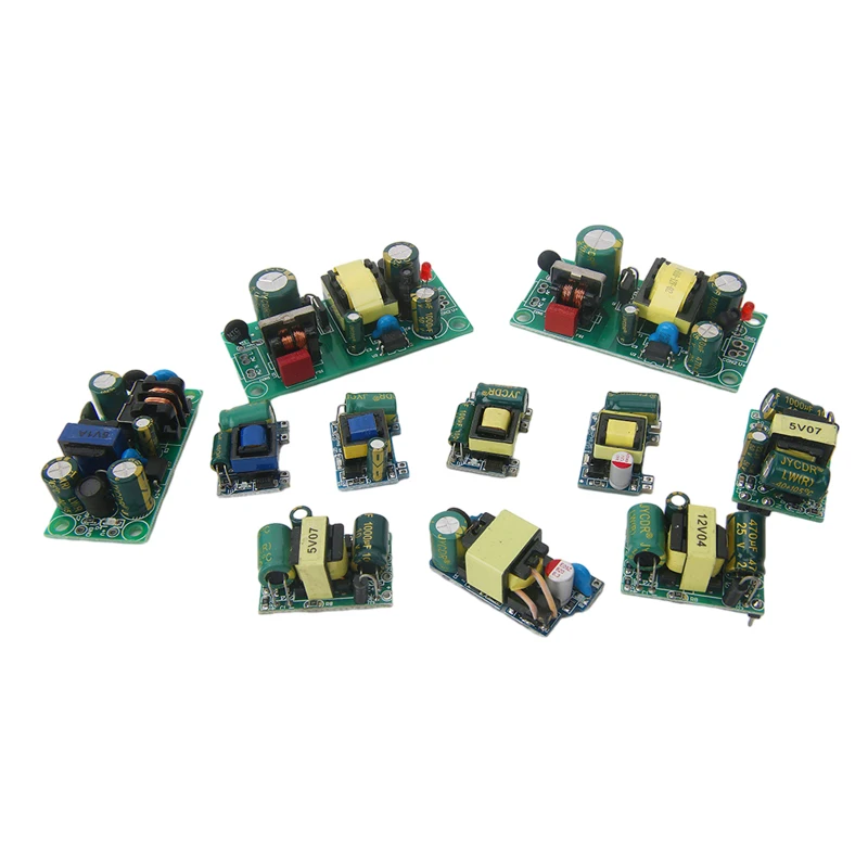 AC-DC 정밀 벅 컨버터 AC 220V to 5V DC 스텝 다운 변압기 전원 공급 장치 모듈 1A 12W, 3.3V, 5V, 12V