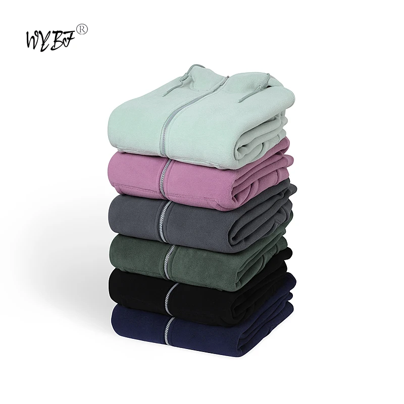 Trendy Sweatshirt Coat Front Pockets Warm Zipper Lamb Wool Jacket Men And Woman Winter Pure Color Plush Lined Cardigan Hoodie fleece lined padded fleece lined sweater fleece lined sweater men s winter warm chenille pure color half collar base sweater