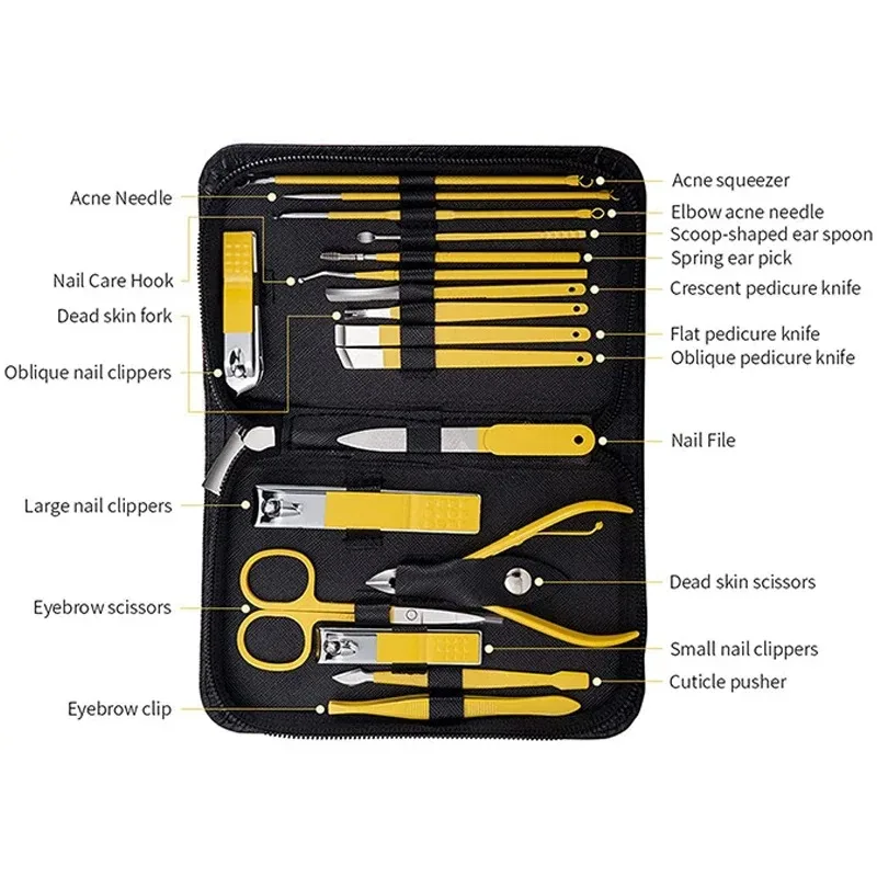 9/18 pcs Nail Clippers Manicure Tool Set, Eagle Nail Clippers, Cuticle Nippers And Cutter Kit, Nail Clippers Pedicure Kit, Nail 6
