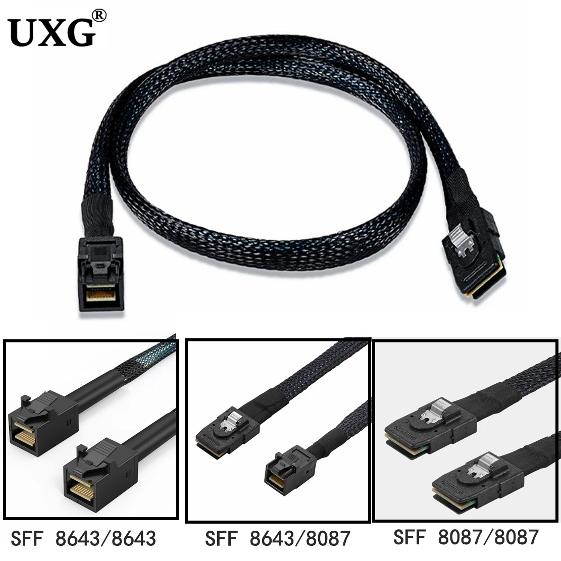 Mini Sas hd Cabo de Dados Servidor Embutido Disco Rígido Raid Cabo Mini Sas 8643 para Sff 8087 50 Centímetros 100 Centímetros 200 Centímetros