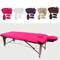 3pcs Washable Massage Table Sheet Cover Set - Includes Flat and Fitted Sheets 2