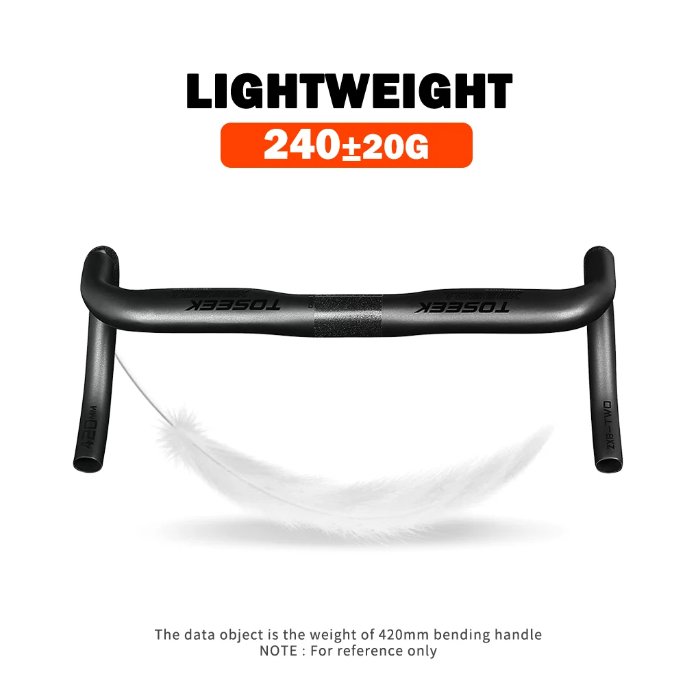 Full Carbon Fiber Handlebar Bent Bar Road Bike 40/42/44 cm External Routing bicycle handlebar