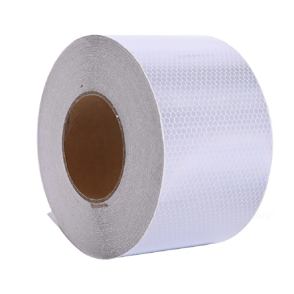 20 Cm X 5 M Giallo Rosso Adesivi Riflettenti Avvertimento Adesivo Di Sicurezza Riflettori Striscia Protettiva Pellicola Nastri Per Auto Moto Camion - Foto 2