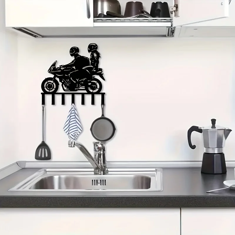 Industrial Style Metal Wall Key Hook, Living Room Kitchen Wall Hook 4